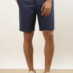 Andamen Men Mid-Rise Slim Fit Casual Shorts-47