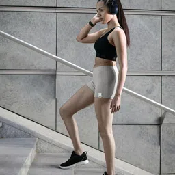 ADIDAS Women Ribbed Shorts-24