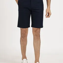 JADE BLUE Men Slim Fit Pure Cotton Regular Shorts-image-68