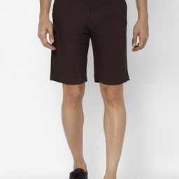 Allen Solly Men Cotton Brown Slim Fit Mid-Rise Regular Shorts-image-26