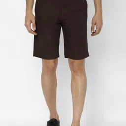 Allen Solly Men Brown Slim Fit Pure Cotton Shorts-picture-48