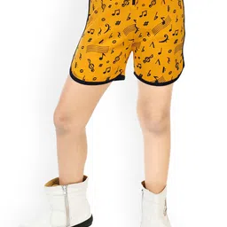 BAESD Girls Geometric Printed Pure Cotton Cambric Hot Pant-image-93