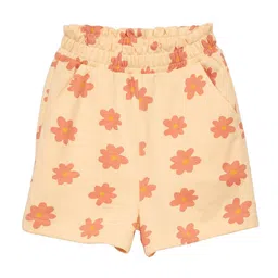 KIABI Girls Floral Printed Pure Cotton Shorts-image-20