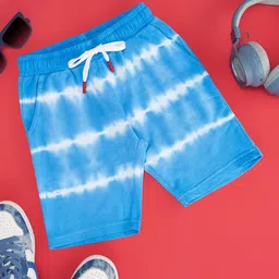 Pantaloons Junior Boys Tie & Dye Printed Mid-Rise Pure Cotton Shorts-picture-15