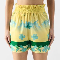 The Souled Store Tinker Bell: Touch of Magic Yellow Women Mid-Rise Floral Printed Shorts-picture-22