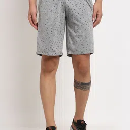 VIMAL JONNEY Men Grey Printed Regular Fit Shorts-picture-22