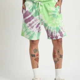 THE BEAR HOUSE Men Tie and Dye Pure Cotton Shorts-picture-21