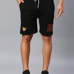 FanCode Men Mid-Rise Sunrisers Hyderabad Logo Printed Sports Shorts-image-11