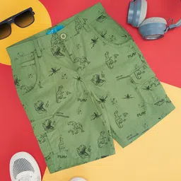 YU by Pantaloons Boys Conversational Printed Pure Cotton Shorts-6