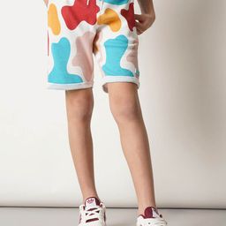 Jack & Jones Junior Boys Abstract Printed Mid-Rise Regular Shorts-picture-22