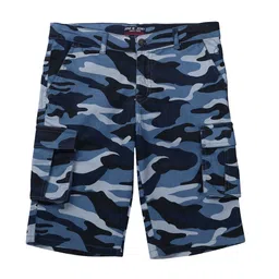 Gini and Jony Boys Camouflage Printed Mid-Rise Cotton Shorts-image-8