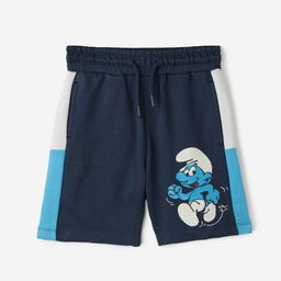 The Souled Store Boys Navy The Smurfs Printed Pure Cotton Shorts-image-58
