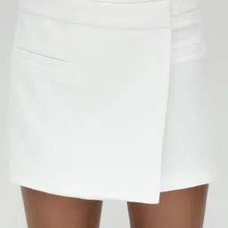 Fashion Gaiia Women Asymmetrical Mini Skorts-image-57