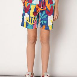 Jack & Jones Junior Boys Tropical Printed Regular Fit Shorts-image-40
