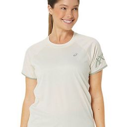 ASICS Brand Logo Printed Round Neck Short Raglan Sleeves Sports T-shirt-picture-1