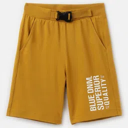 United Colors of Benetton Boys Typography Printed Regular Fit Mid Rise Cotton Shorts-picture-47