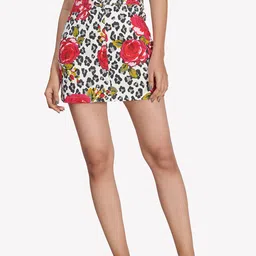 VASTRADO Women Multi Color Printed Aline Pure Cotton Mini Skirts-picture-18