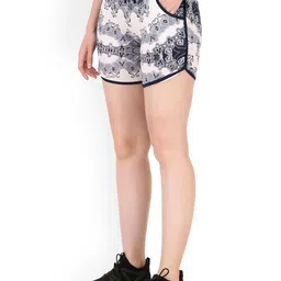 REDESIGN Women Geometric Printed Rapid-Dry Training Or Gym Sports Shorts-picture-28