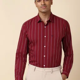 Allen Solly Slim Fit Striped Formal Shirt-image-25