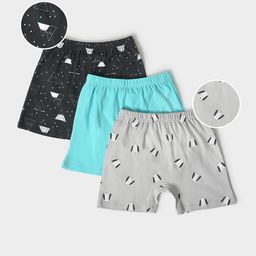 MiArcus Kids Pack Of 3 Cotton Shorts-49