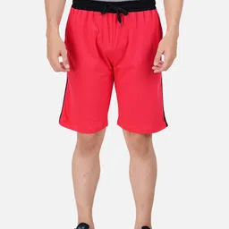 PRIDE APPAREL Men Red Solid Outdoor Sports Shorts-image-48