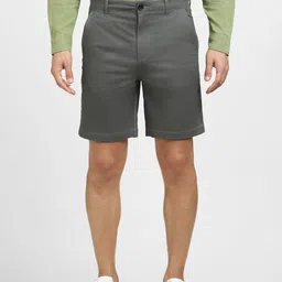 SELECTED Men Mid Rise Regular Fit Cotton Shorts-image-71