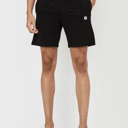 max Men Black Solid Lounge Shorts-image-74