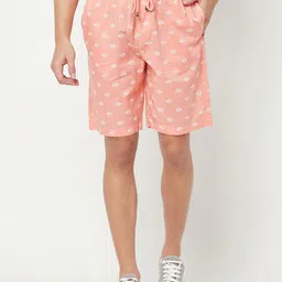 Crimsoune Club Men Geometric Printed Pure Cotton Shorts-image-23