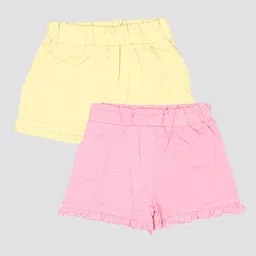 mothercare Pack Of 2 Kids Regular Fit Mid-Rise Casual Shorts-44