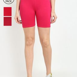 Jinfo Women Set Of 3 Cycling Sports Shorts-image-104