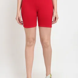 Jinfo Women Red Cycling Sports Shorts-picture-23