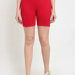 Jinfo Women Red Cycling Sports Shorts-picture-32