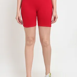Jinfo Women Red Cycling Sports Shorts-picture-21