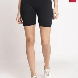 GRACIT Women Pack Of 2 Skinny Fit Biker Shorts-image-63