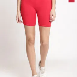 GRACIT Women Pack Of 2 Skinny Fit Biker Shorts-image-59
