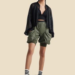 Muvazo Women Slim Fit High-Rise Cotton Shorts-image-46