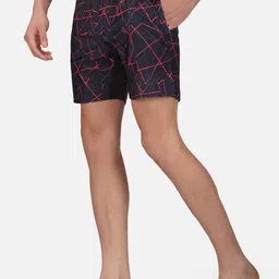 NEVER LOSE Men Abstract Printed Mid-Rise Regular Shorts-image-15