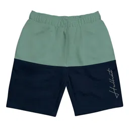 HELLCAT Girls Colourblocked Mid Rise Cotton Shorts-image-89