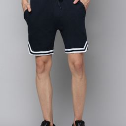 Urban Dog Men Striped Mid-Rise Cotton Sports Shorts-image-43