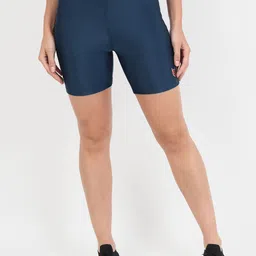 Beau Design Women Blue Skinny Fit Sports Shorts-image-72