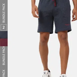Masculino Latino Plus Men Pack OF 2 Cotton With Rapid- Dry Technology Sports Shorts-image-44