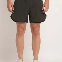 Invincible Men Double Layered Shorts-image-56