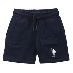 U.S. Polo Assn. Kids Boys Textured Regular Fit Cotton Shorts-picture-28