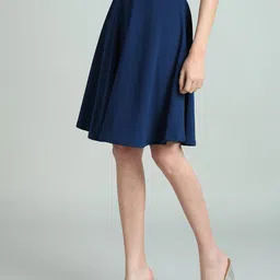 BAESD Above Knee Length Flared Skirt-picture-29