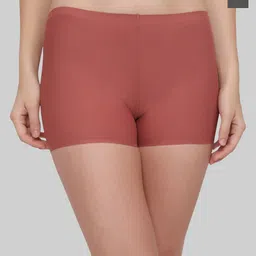 PLUMBURY Pack Of 2 Seamless Anti-Microbial Mid-Rise Boy Shorts-image-5