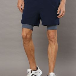 JOLGER Men Skinny Fit Mid Rise Sports Shorts-image-86