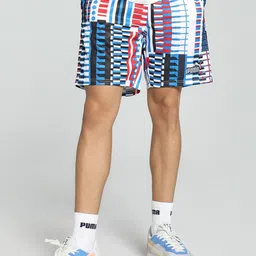 Puma Men FanwearCapsule Geometric Printed Football Shorts-image-11