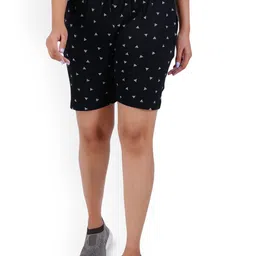 GUIDE Women Cotton Printed Regular Fit Shorts-49