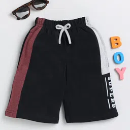 Toonyport Boys Mid-Rise Typography Printed Casual Cotton Shorts-image-55