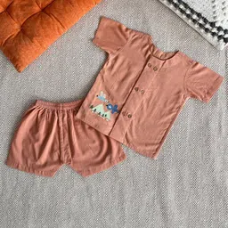 Bhaakur Unisex Kids Shirt with Shorts-image-61